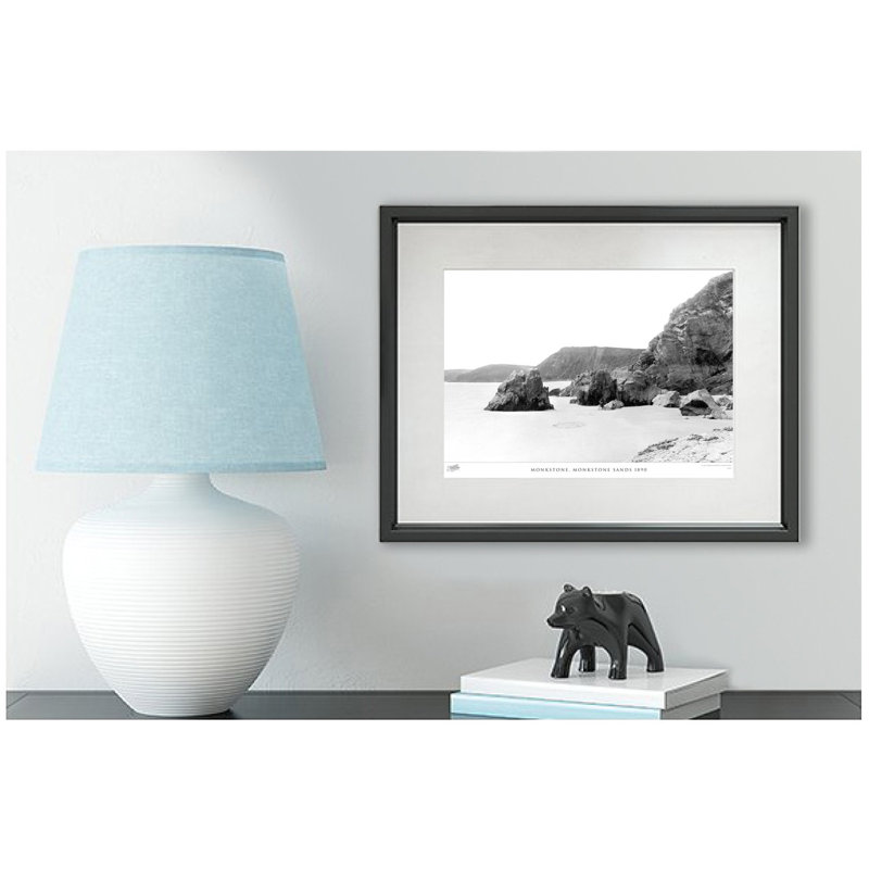 Monkstone, Monkstone Sands 1890 by Francis Frith - Single Picture Frame Print, 40cm H x 50cm W x 2.3cm D