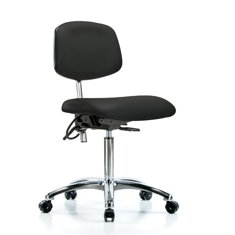 Chaise antistatique, Noir, Roulettes, Non inclus