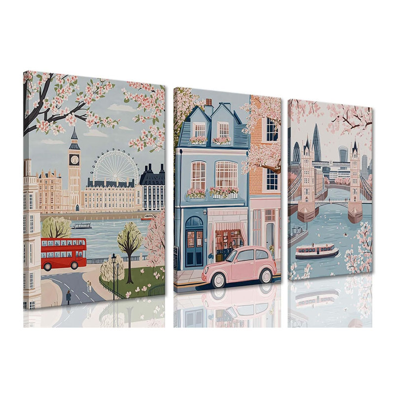 3 Piece Wrapped Canvas Print