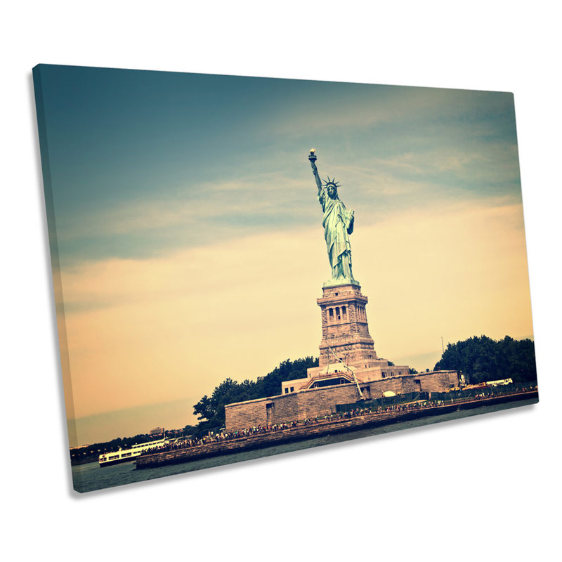 Statue Of Liberty New York City - Wrapped Canvas Art Prints, 30.5cm H x 45.7cm W x 2cm D