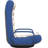 Floor Chair - Blue And Cream Comfortable Gaming Chair With Adjustable Design, 360-Degree Rotation, Easy Storage & Assembly