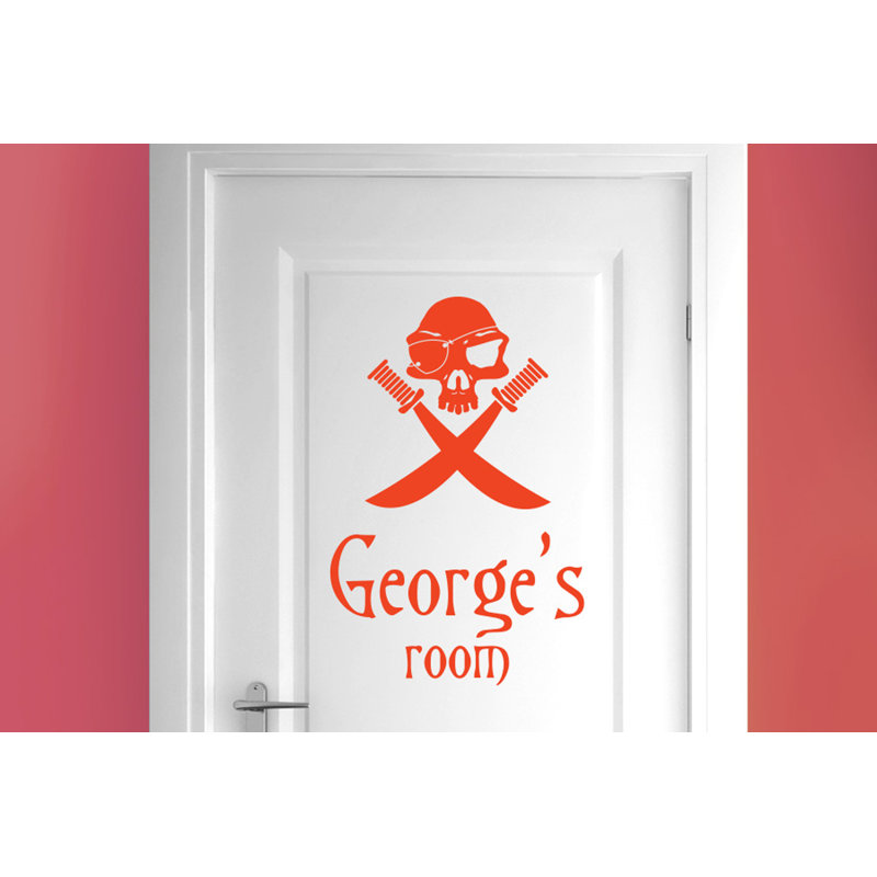 Nautical & Beach Wall Decal, Orange