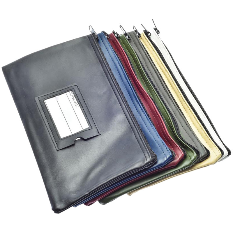 Paquet de 7 jours de sacs à fermeture à glissière, H 8,6 po x l 11,4 po x P 1 po, Bleu / vert / marron