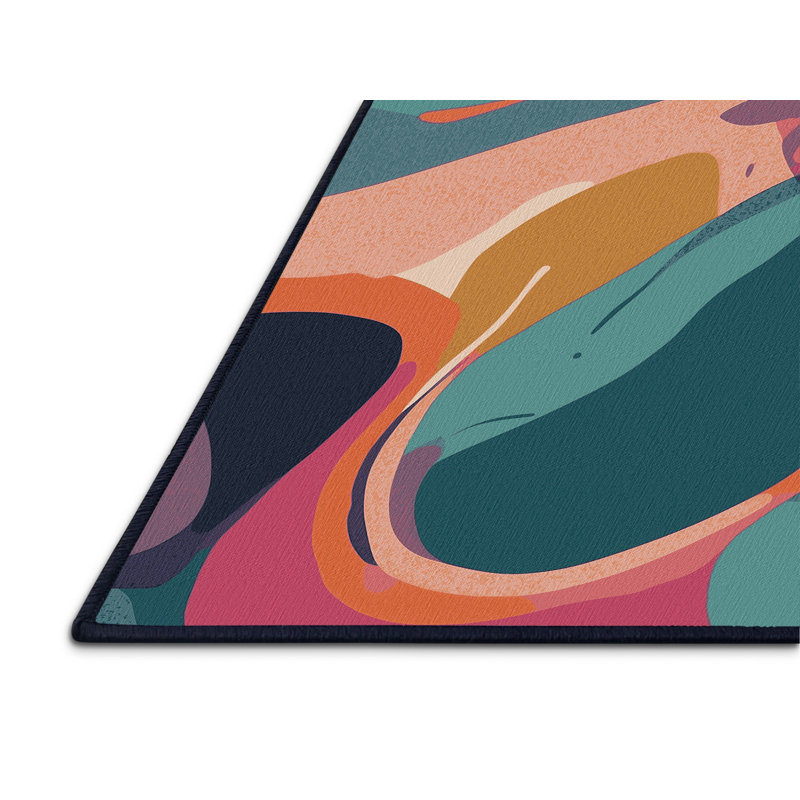 Chroma Stream Rug, Square 3'
