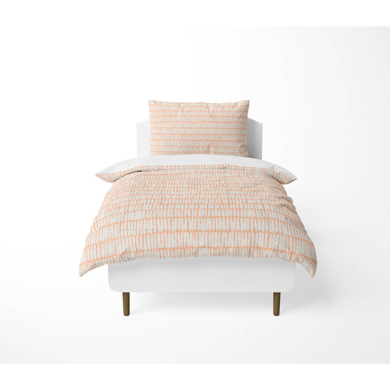 Ricky Row Decorative Lightweight Comforter Set, Peach