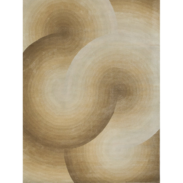 Mitomo Hand Tufted Abstract Area Rug