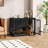 Dawyne Metal Sliding Barn Door Dog Crate-152923544-186247263