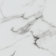White Faux Marble/Silver Poles