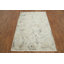 Élégant tapis ivoire et gris avec motif marbré 5 x 8