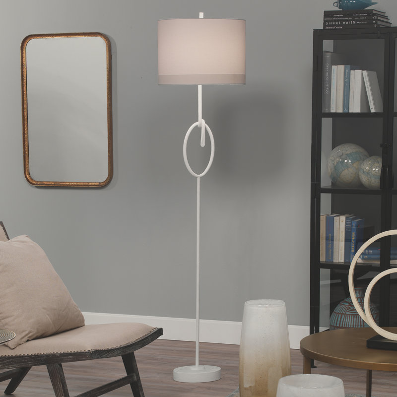 Willbanks Traditional Floor Lamp, White