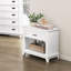 Table de chevet 1pc avec tiroir de rangement et tablette inférieure-1018156542