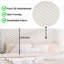 Lit double tapissier 3D en blanc - Tête de lit ajustable de style moderne sans sommier pour une bonne nuit de sommeil-593736129