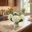 Faux Hydrangea with Vines in Vase