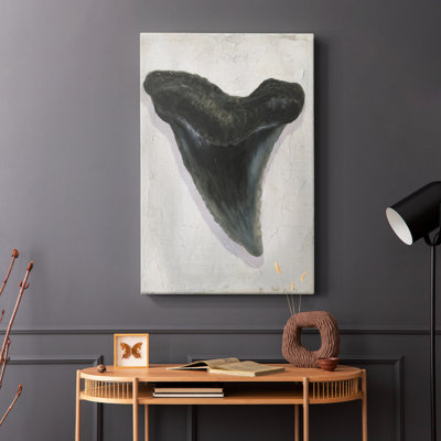 Watercolor Sharks Tooth I -Gallery Wrapped Cavas