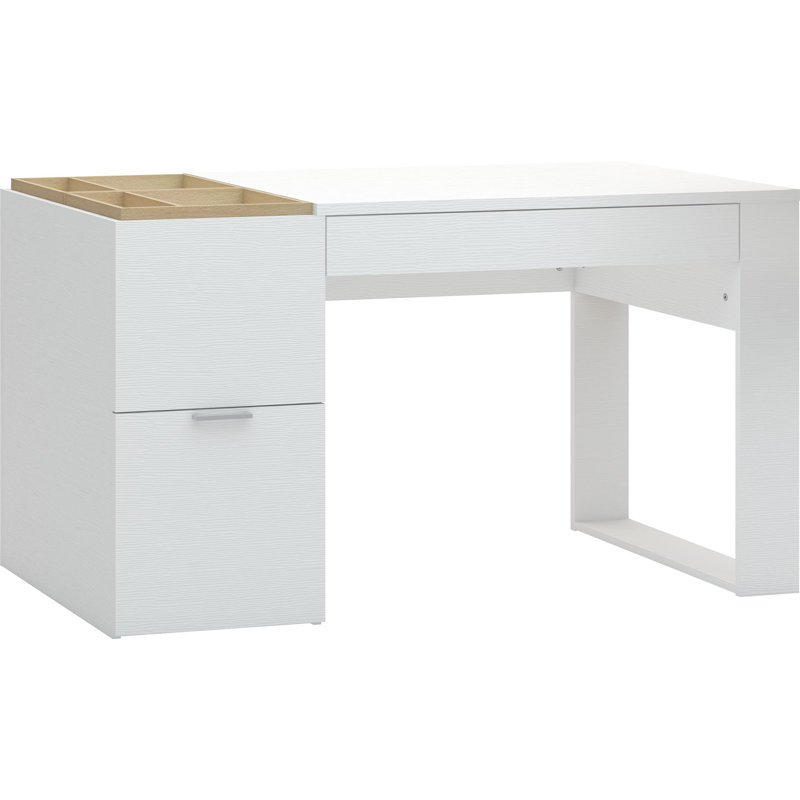 Reba Desk, White/Oak