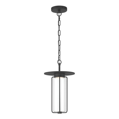 Florin, Outdoor, 15", Sand Black, Clear Glass