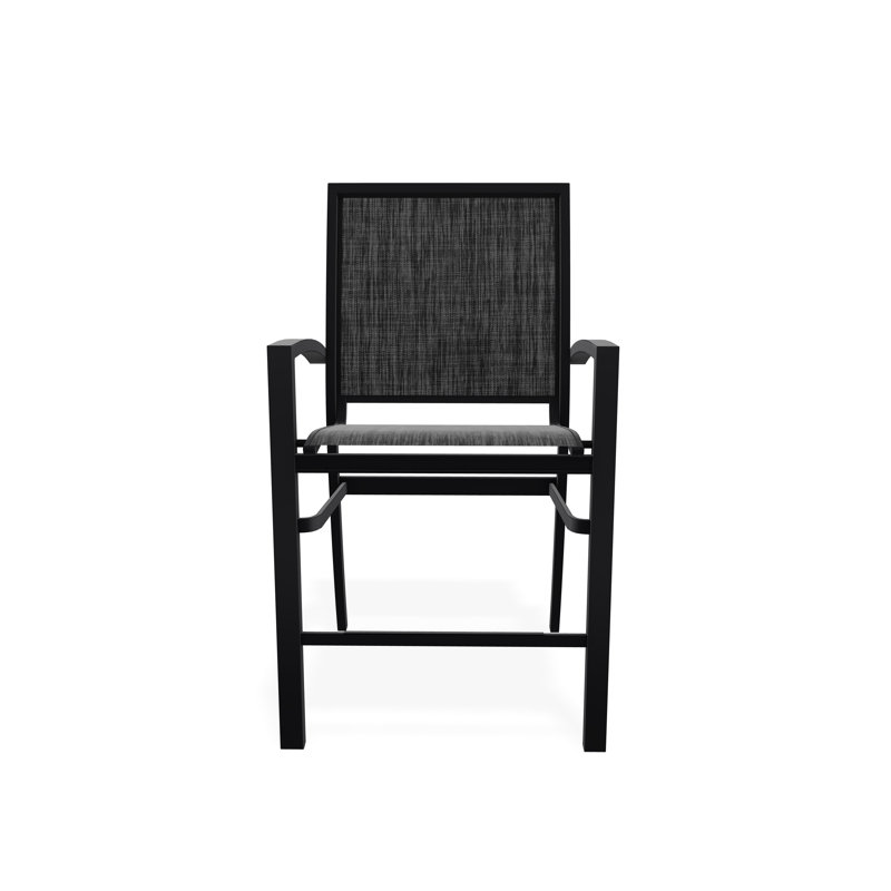 Tabouret de comptoir d'extérieur 26 po Kendall, Noir, Ombre Augustine