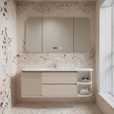 Armoire de salle de bain légère et luxueuse