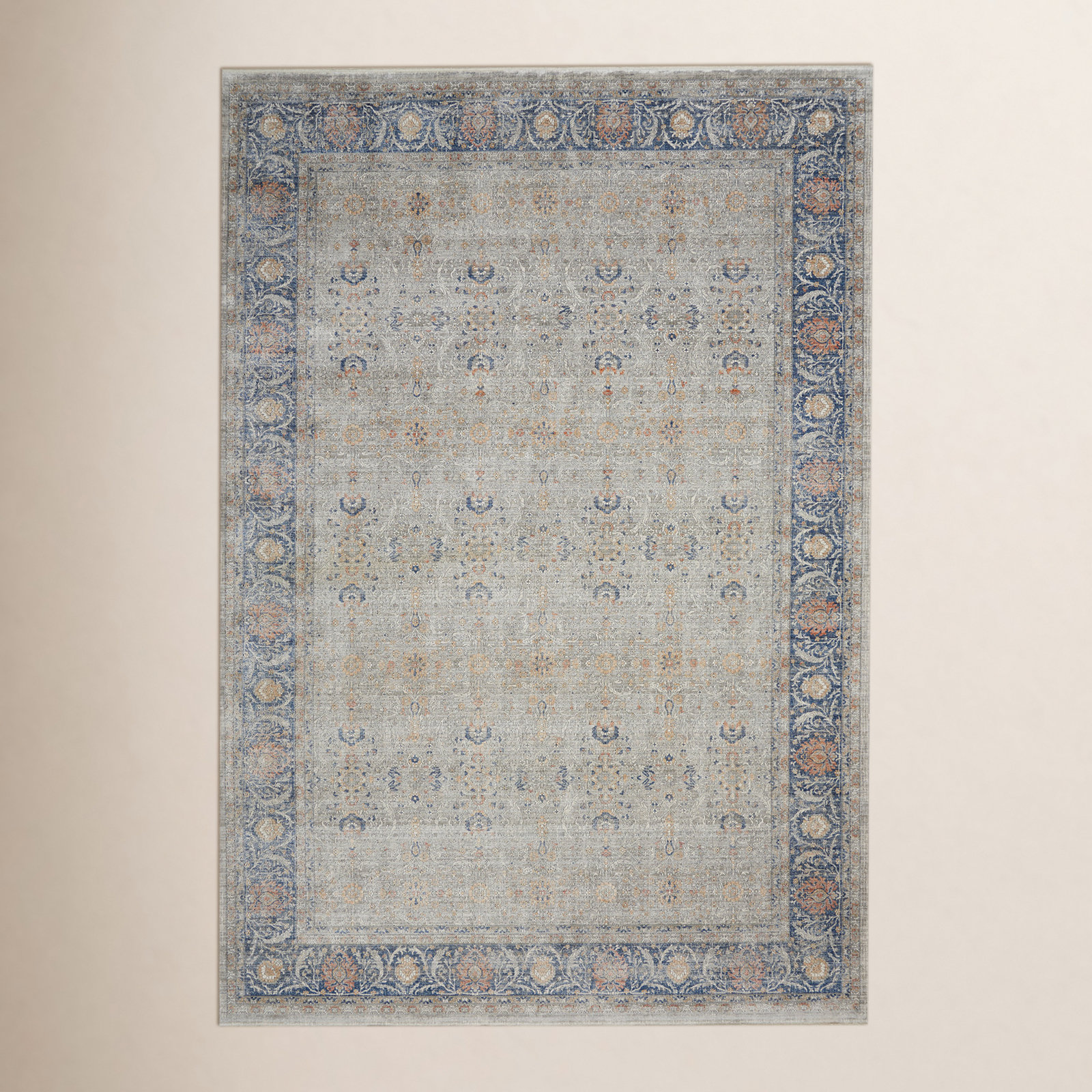 Tabitha Gray Blue Oriental Rug, Rectangle 8'6" x 11'6"