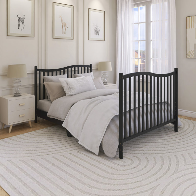 Lit de bébé convertible 5-en-1 Chelsea, Noir