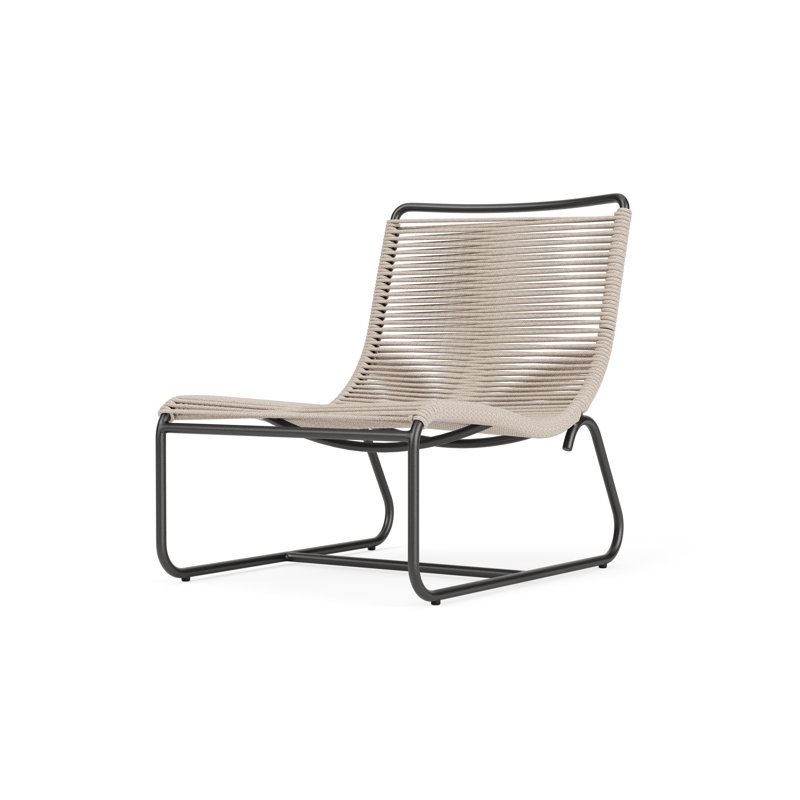 Walter Lamb Outdoor Lounge Chair, Textured Pewter/Pebble