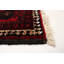 Tapis unique en laine noué à la main nouvel âge de 3 pi 2 po x 6 pi noir / rouge / beige Jelte