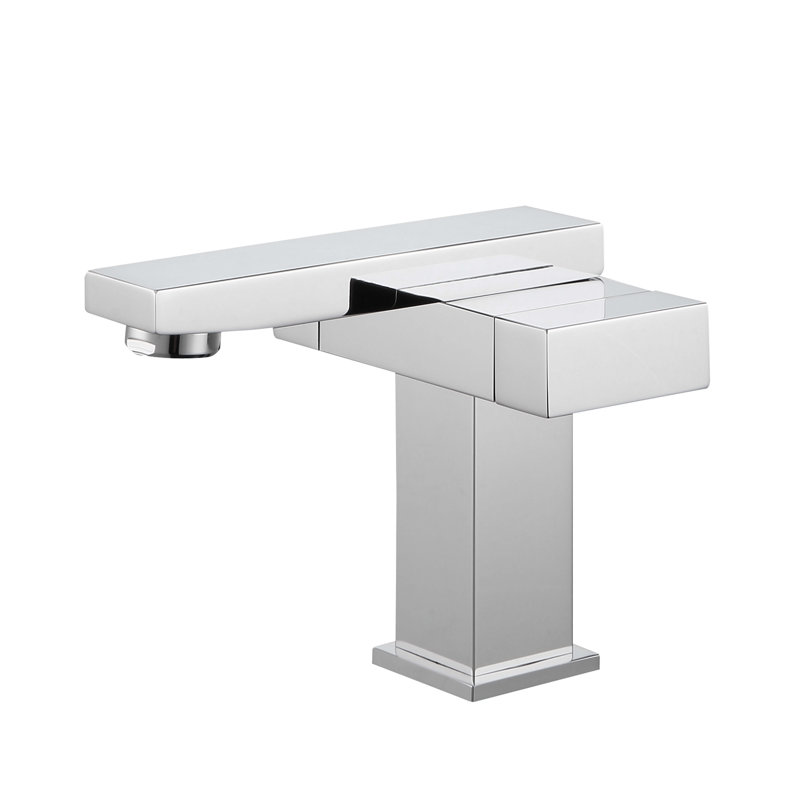 Single-Hole Bathroom Faucet with Drain Assembly, Chrome