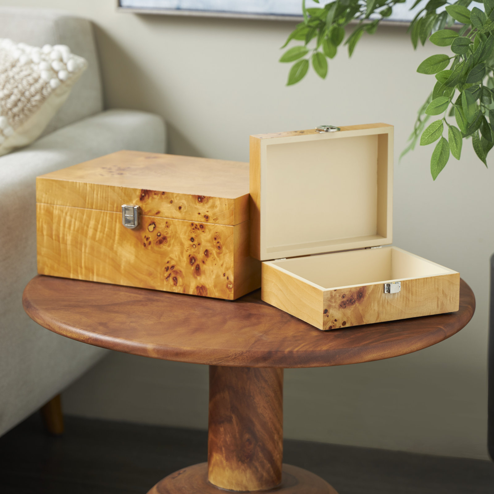 Cole And Grey Wood Storage Box Set