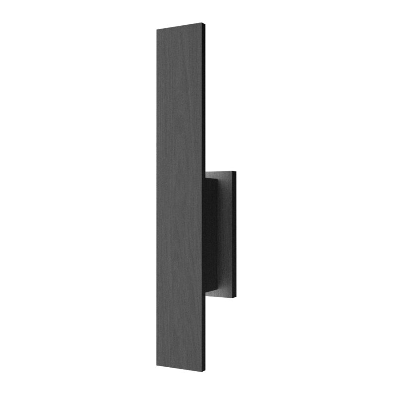 1 - Light LED Flush Mounted Sconce, 17.72" H x 4.33" W x 2.39" D, Organic Gray