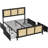 Queen Rattan Accent Storage Bed, Easy Assembly Space Saving-2138489617-2138489620