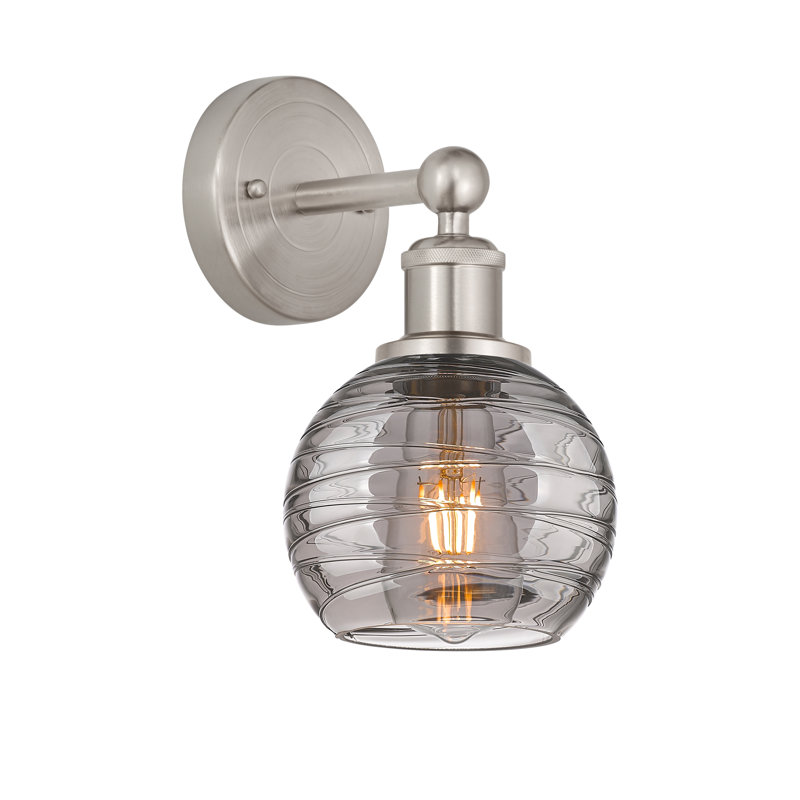 Plafonnier semi-encastré 1 lumière 6SM, Nickel satiné brossé
