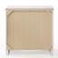 Table de chevet 3 blanc brillant pour chambre à coucher - doublé de feutre, accessoire de rangement moderne avec doublure