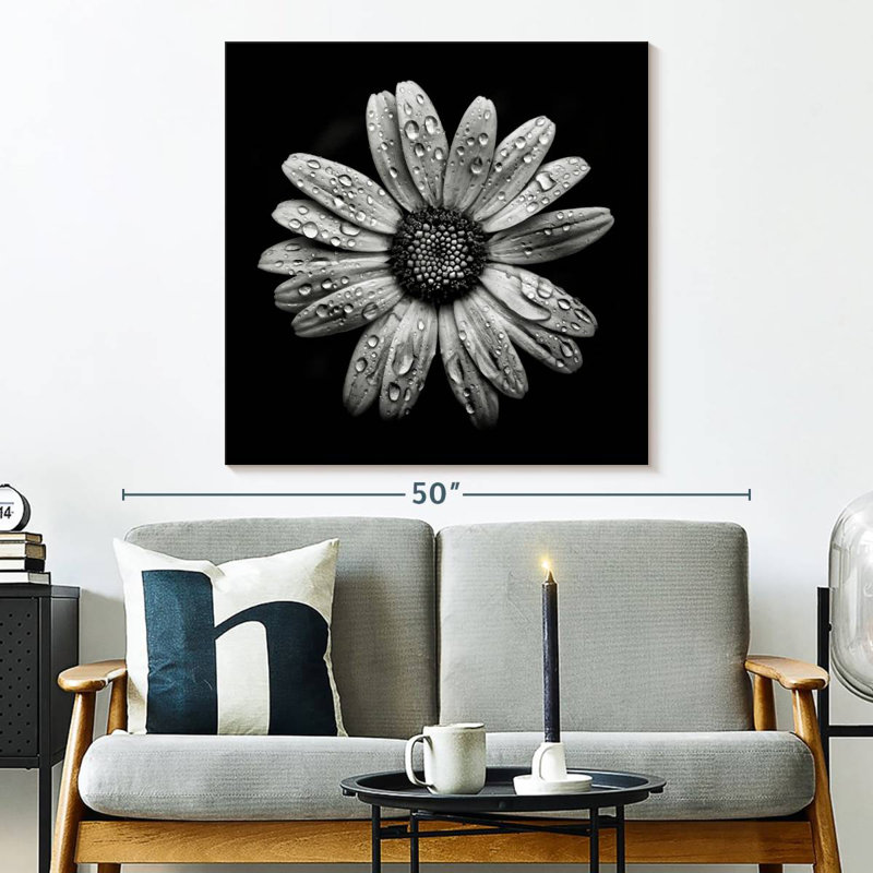Harnek Backyard Flowers BW I, 33" H x 33" W