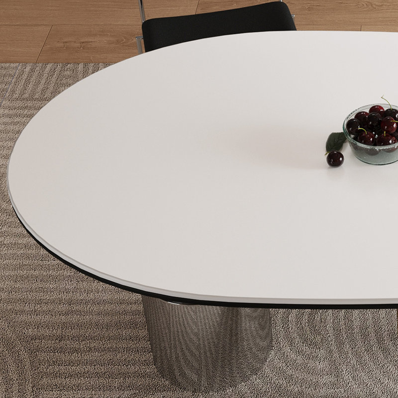 Light luxury modern high-end dining table sets, 29.5"H x 55.1"L x 31.5"W