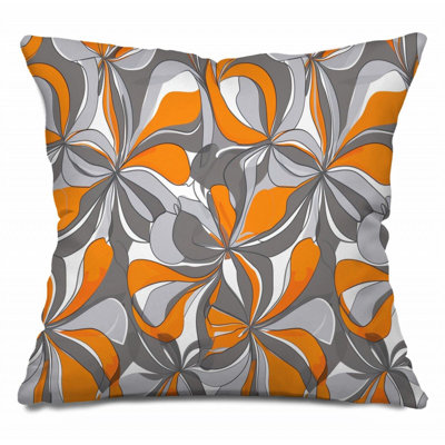  Floral Cotton Blend Reversible Throw Pillow
