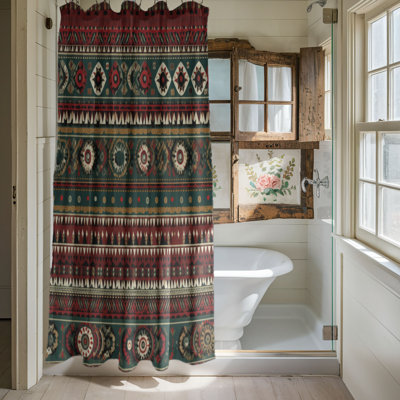 Boho Weaves - Rideau de douche Premium