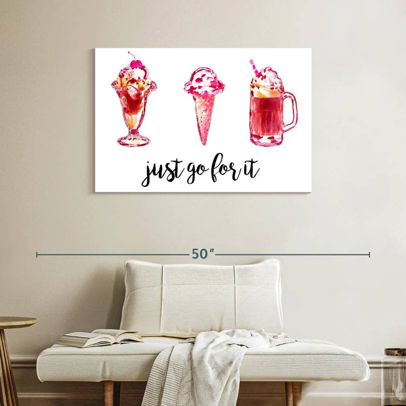Yarlin Just Go For It, 26" H x 39" W