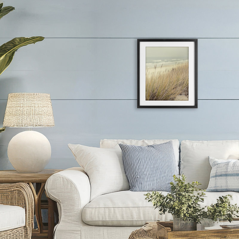 «Beach Dreams Sea Grass», reproduction encadrée sous verre, conception de Marcus Prime, H 16 po x l 13 po, Cadre noir minuit