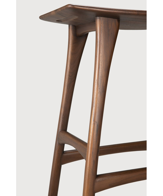 Osso Solid Wood, Teak, Bar Stool (30.91" Seat Height)