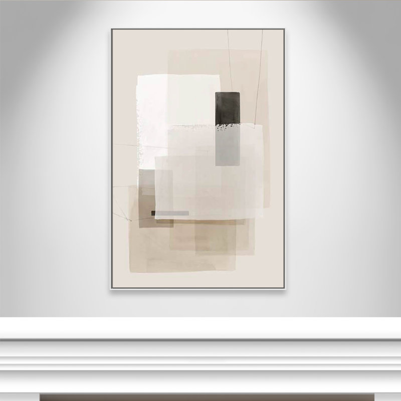 «Mystical Momentum II» par Hazel J, Pas de tapis, Cadre flottant blanc, H 61,5 po x l 41,5 po x P 2 po