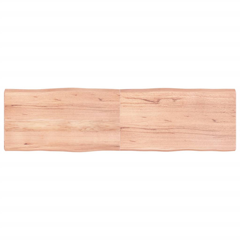 Solid Wood Table Top, Light Brown, 50cm H x 180cm W x 6cm D