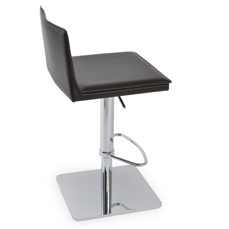 Tabouret de bar à hauteur ajustable Tiffany, Brun