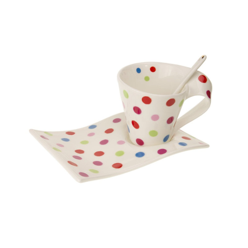 Schaeffer Porcelain Teacup and Saucer