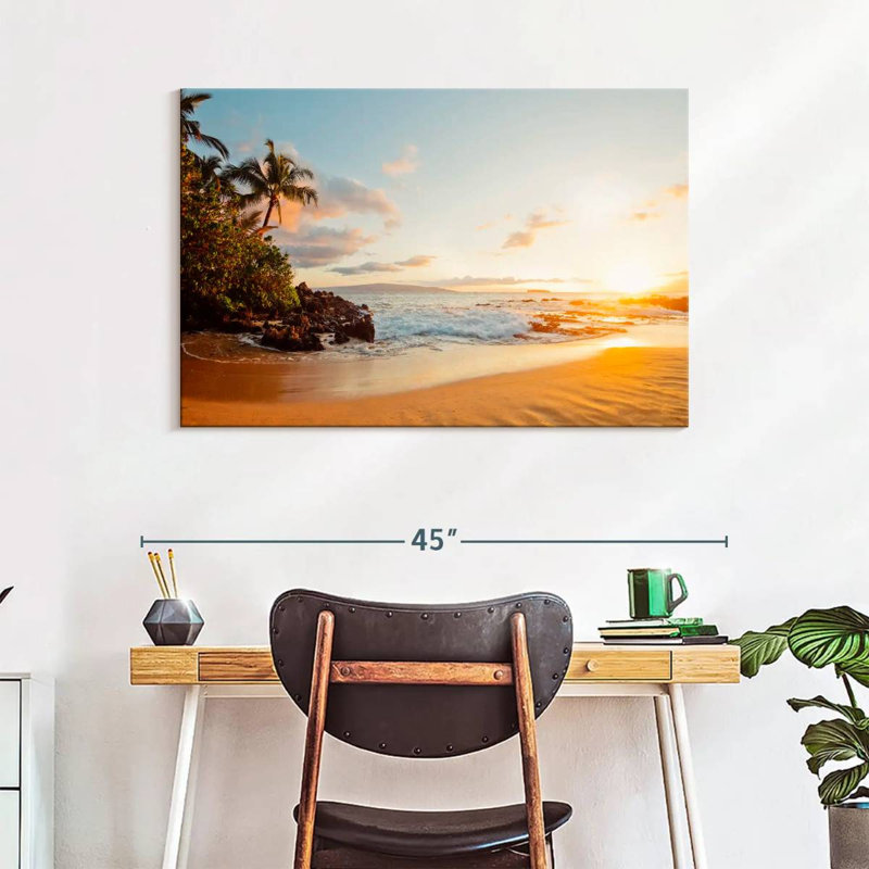 Gillard Tropical Maui Sunset, H 26 po x l 39 po