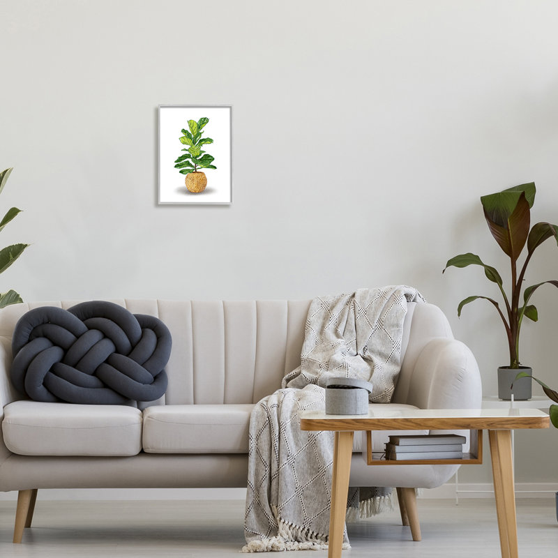 Panier tissé "Bold Pott House" par Ziwei Li - impression, H 14 po x l 11 po x P 1,5 po, Estampe numérique Farmhouse