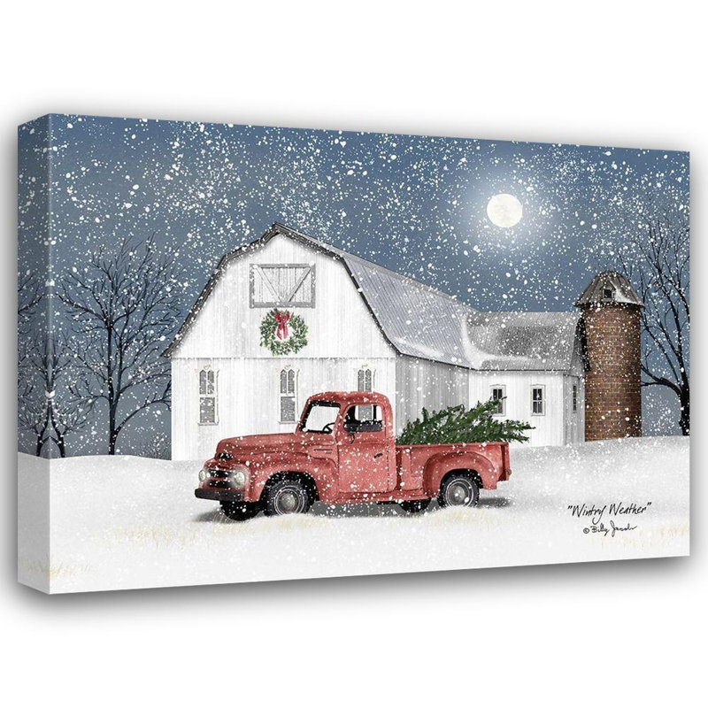 Art sur toile tendue par August Grove® Jacobs, Billy Gallery: Wintry Weather, H 36 po x l 47 po