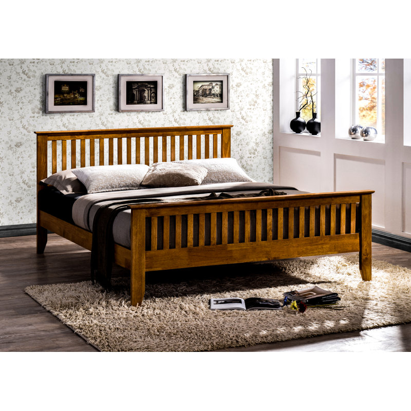 Gallegos Solid Wood Storage Bed, Double (4'6), White