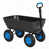 Blue wheel hub, black bucket