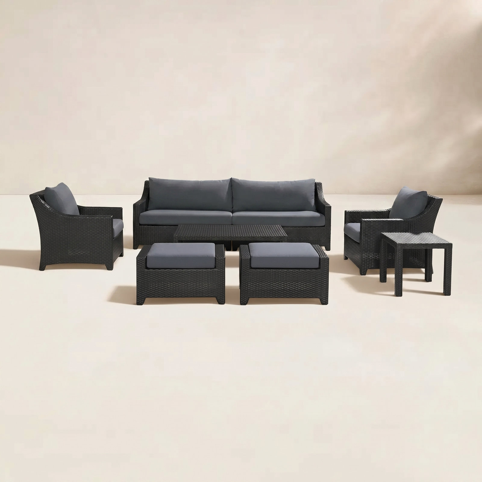 Fionnula 5-Person Patio Seating Group, Stone Grey