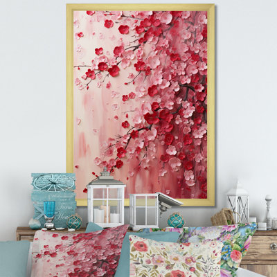Pink Cherry Orchard Tree In Bloom 4 - Cherry Wall Art